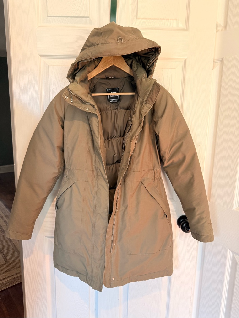 The North Face Women's Hooded Parka Jacket - Olive - Picture 2 of 12